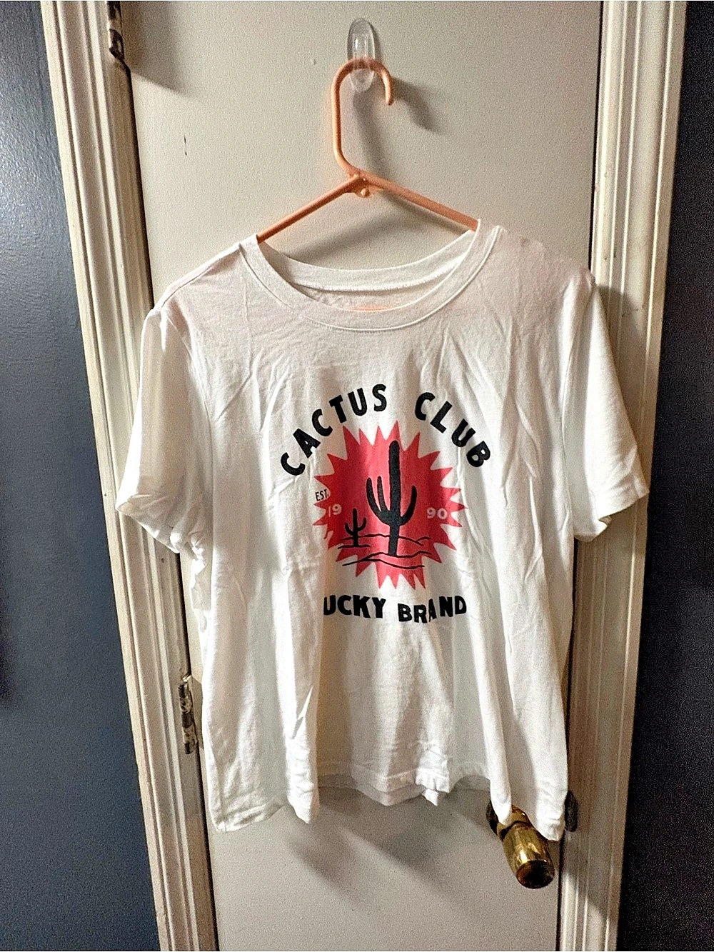 Lucky Brand Cactus Club Lucky Tee Graphic Tee White & Red XL